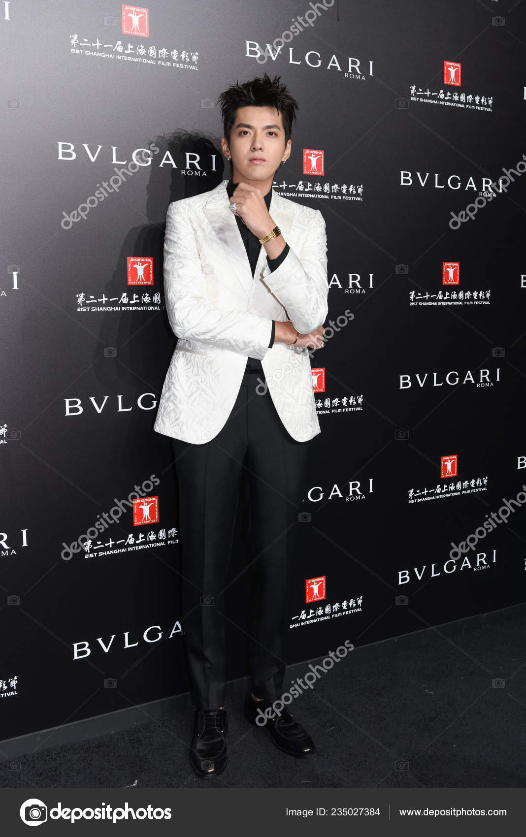 Chinese Singer Actor Kris Yifan Attends Launch Event Bvlgari Hotel