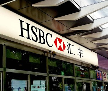----View of a branch of HSBC (the Hongkong and Shanghai Banking Corporation Limited) in Shanghai, China, 27 April 2018 clipart