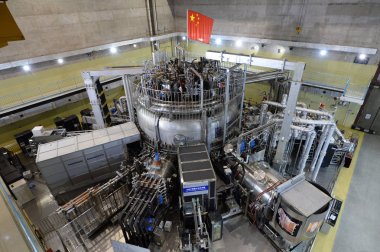 Scientists have an experiment on the Experimental Advanced Superconducting Tokamak (EAST) magnetic fusion device for the International Thermonuclear Experimental Reactor (ITER), the world's largest nuclear fusion project clipart