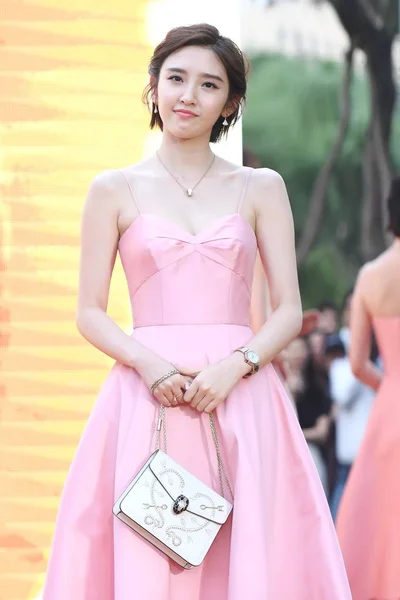 Chinese Actress Tang Yixin Attends Promotional Event Bvlgari Beijing China — Stock Photo, Image