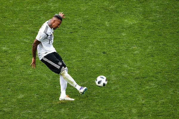 Jerome Boateng Germany Passes Ball Mexico Group Match 2018 Fifa — Stock Photo, Image