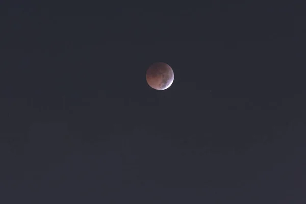 Uitzicht Langste Blood Moon Eclipse Van Deze Eeuw Die Overgaat — Stockfoto