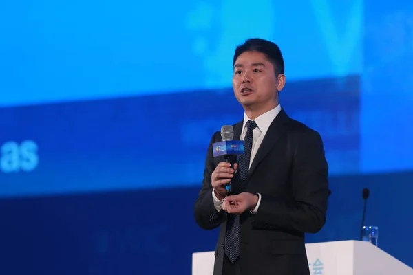 Richard Liu Qiangdong Předseda Představenstva Generální Ředitel Společnosti Online Prodejce — Stock fotografie