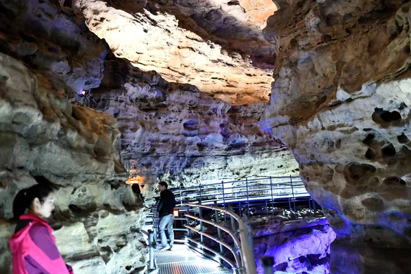 Landscape Shuanghe Karst Cave Longest Cave Asia Wenquan Town Suiyang — Stock Photo, Image