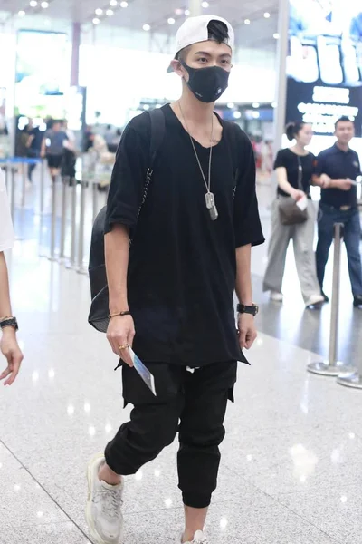 Taiwanese Zanger Acteur Kai Afgebeeld Beijing Capital International Airport Beijing — Stockfoto