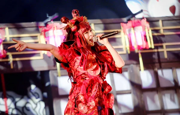 Cantante Modella Giapponese Kyary Pamyu Pamyu Esibisce Durante Concerto Kyary — Foto Stock