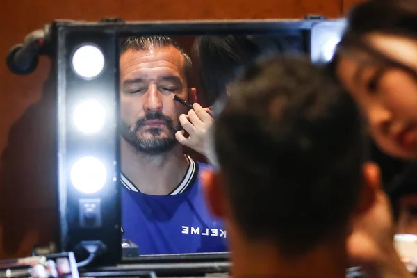 Esclusiva Calciatore Italiano Gianluca Zambrotta Prepara Riprese Ufficiali Del Super — Foto Stock