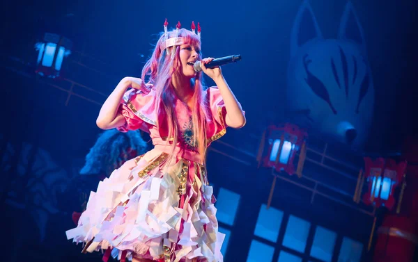 Cantora Modelo Japonesa Kyary Pamyu Pamyu Apresenta Durante Concerto Kyary — Fotografia de Stock