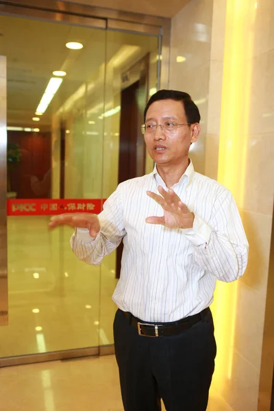 Wang Yincheng Dan Vice Voorzitter Voorzitter Van People Insurance Groep — Stockfoto