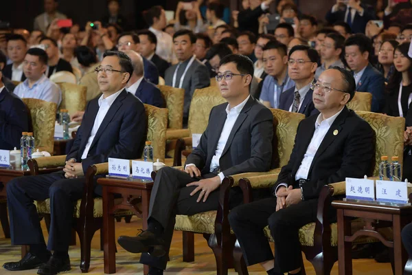 Pony Huateng Presidente Ceo Tencent Holdings Ltd Participa Diálogo Alto — Fotografia de Stock