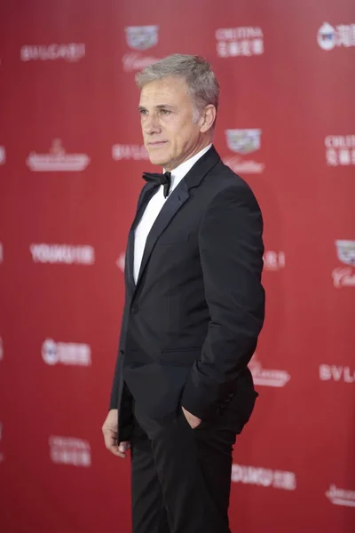Austrian Actor Christoph Waltz Poses Arrives Red Carpet Opening Ceremony — Stock Photo, Image