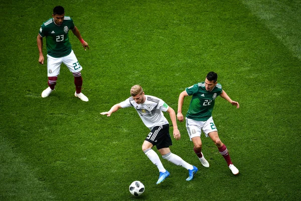 멕시코 오른쪽 2018 Fifa 월드컵 러시아 모스크바에서에서 2018 그들의 F에서 — 스톡 사진