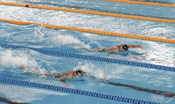 Japanse Zwemmers Nemen Deel Aan Een Trainingssessie Voorafgaand Aan 2018 — Stockfoto