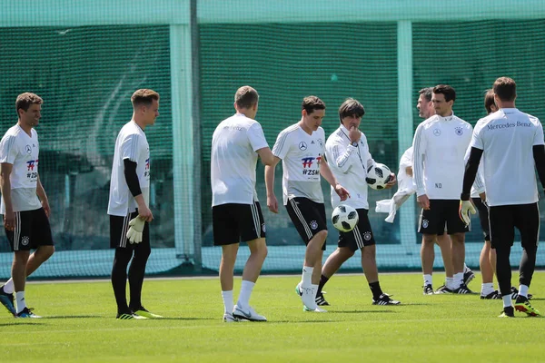 Los Jugadores Alemania Participan Una Sesión Entrenamiento Para Copa Mundial —  Fotos de Stock