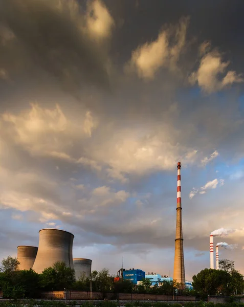 Tekintettel Datang Taiyuan Hőerőmű Taiyuan Város Észak Kínai Shanxi Tartomány — Stock Fotó