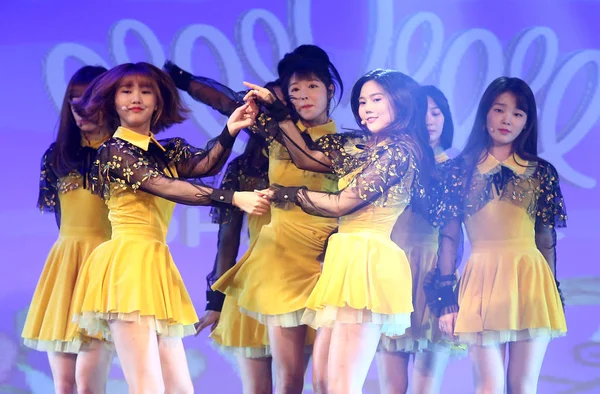 Taiwan Out Members South Korean Girl Group Girl Perform Fan — Stock Photo, Image