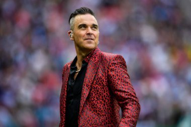 English singer Robbie Williams performs during the opening ceremony of the FIFA World Cup 2018 Russia in Moscow, Russia, 14 June 2018.