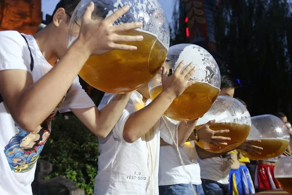 Bir Bira Yarışması Hangzhou City Doğu Çin Zhejiang Eyaleti Temmuz — Stok fotoğraf