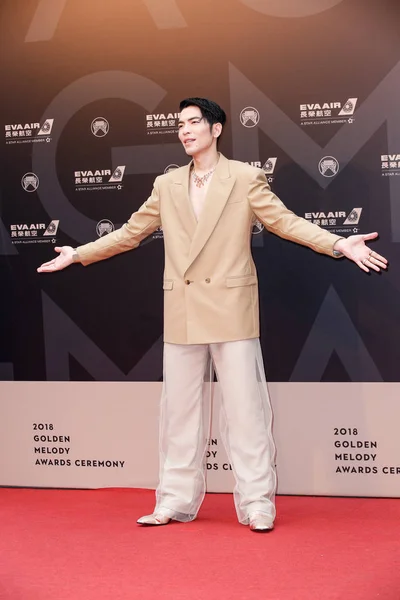 Taiwan Out Taiwanese Singer Actor Jam Hsiao Arrives Red Carpet — стоковое фото