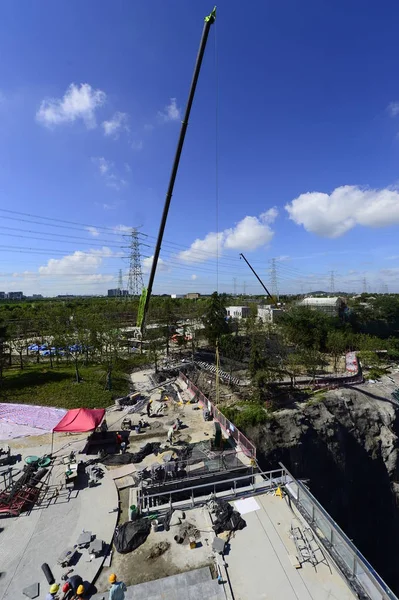 Femstjärniga Ligger Shanghai Tianmashan Grop Också Känd Som Shimao Wonderland — Stockfoto