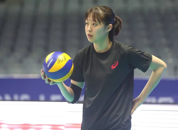 Güney Kore Kadın Millî Voleybol Takımı Için Bir Eğitim Oturumu — Stok fotoğraf