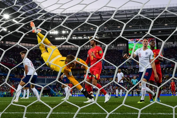Adnan Januzaj Aus Belgien Schießt Ein Tor Gegen England Spiel — Stockfoto