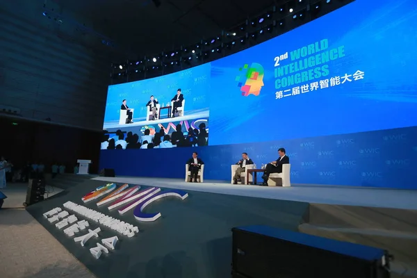Джек Або Центр Голова Китайського Електронної Комерції Гігантських Алібаба Відвідала — стокове фото