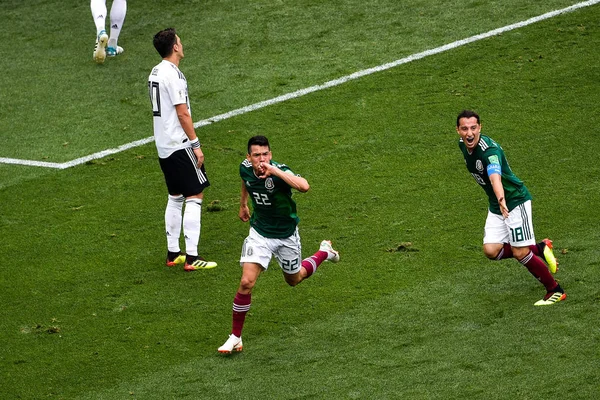 Hirving로 멕시코의 2018 Fifa 월드컵 러시아 모스크바에서에서 2018 그들의 경기에서 — 스톡 사진