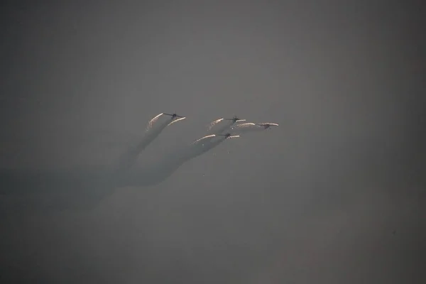 Kunstflugzeuge Treten Während Der Luftfahrtschau Zhengzhou 2018 Und Der Jährlichen — Stockfoto