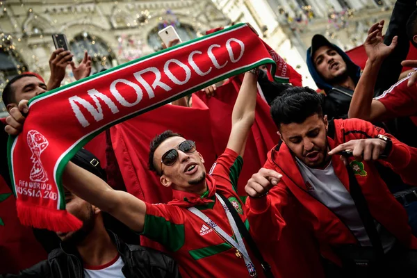 Local Residents Football Fans Tourists All World Take Part Celebration — ストック写真