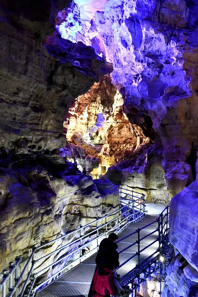 Landschaft Der Shuanghe Karsthöhle Der Längsten Höhle Asiens Der Stadt — Stockfoto