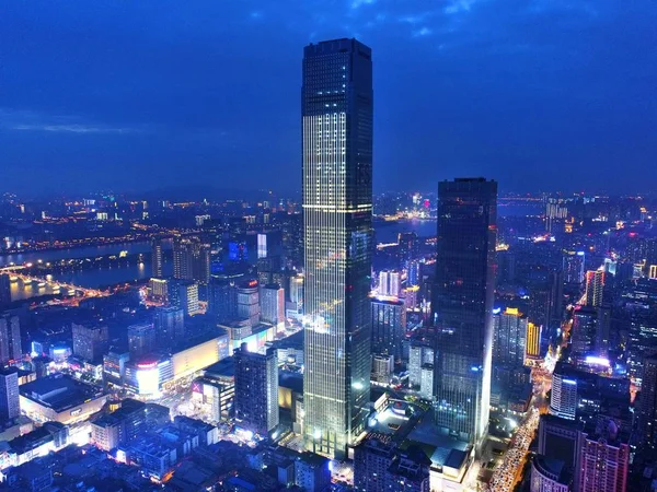 File View Changsha International Finance Square Ifs Changsha City Central — Stock Photo, Image