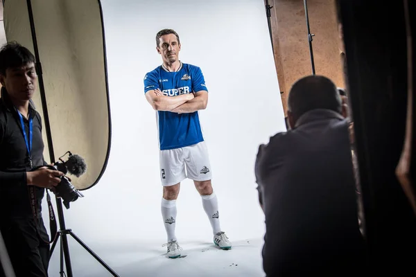 Exklusiva Porträtt Engelska Fotbollstränare Och Före Detta Fotbollsspelare Gary Neville — Stockfoto