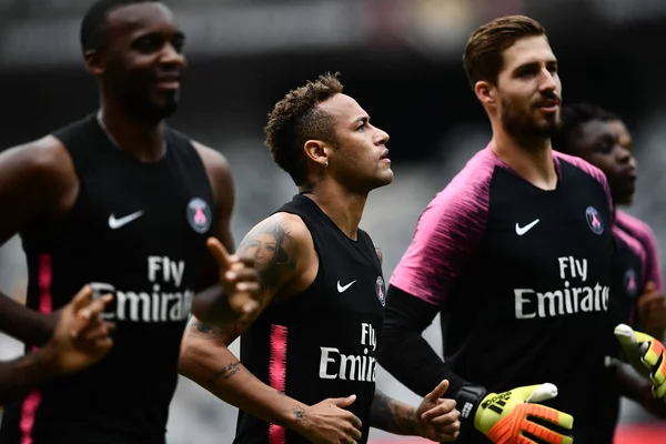 Neymar Paris Saint Germain Tar Del Ett Träningspass Innan Trophee — Stockfoto