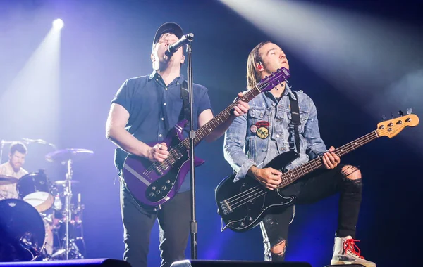 Rock Band Americana Fall Out Boy Esibisce Durante Concerto Shanghai — Foto Stock