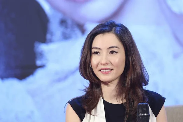 Hongkong Herečka Cecilia Cheung Navštěvuje Tiskové Konferenci Pro Její Nový — Stock fotografie