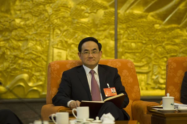 Lin Entonces Jefe Del Departamento Propaganda Del Pcch Shanghái Miembro —  Fotos de Stock