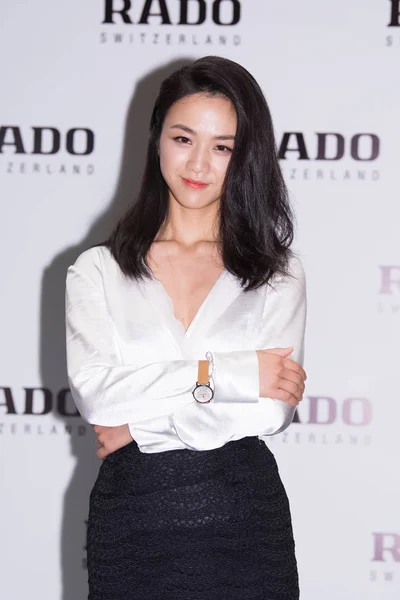 Actriz China Tang Wei Asiste Evento Promocional Para Rado Shanghai —  Fotos de Stock