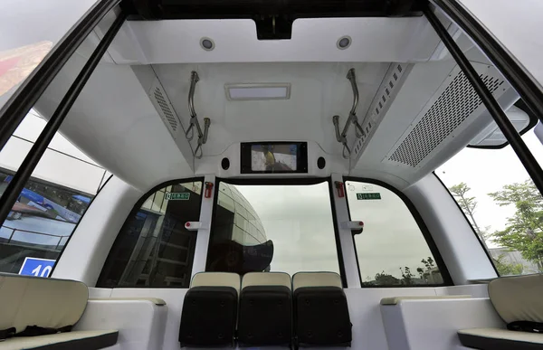 Apolong Çin Ilk Kendi Kendine Sürüş Mikro Otobüs Baidu King — Stok fotoğraf