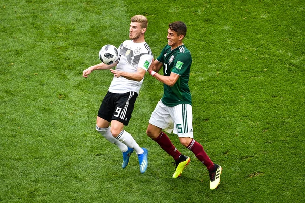 Hector Moreno Mexikó Jobb Kihívások Timo Werner Németország Csoport Mérkőzés — Stock Fotó