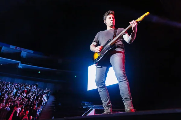 Amerikaanse Rockband Fall Out Boy Presteert Tijdens Een Concert Shanghai — Stockfoto