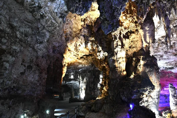 Paisagem Caverna Shuanghe Karst Caverna Mais Longa Ásia Cidade Wenquan — Fotografia de Stock