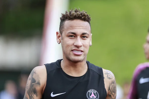 Neymar Paris Saint Germain Participe Camp Été Avant Trophée Des — Photo
