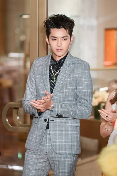 Cantante Actor Chino Kris Yifan Asiste Una Conferencia Para Marca — Foto de Stock