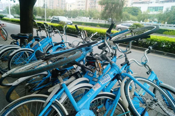 Kaputte Und Verschrottete Fahrräder Des Chinesischen Fahrradverleihdienstes Xiaoming Danche Oder — Stockfoto