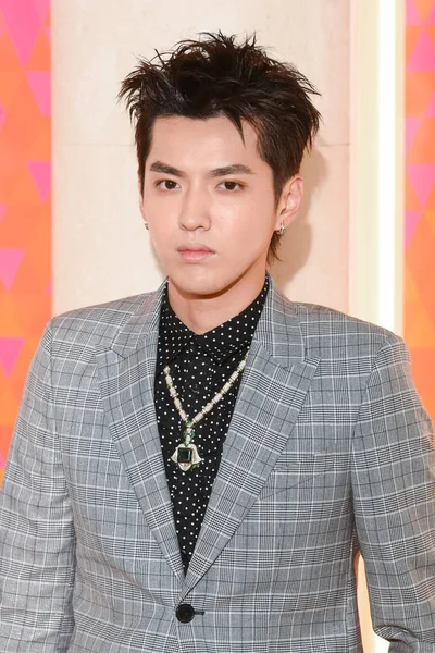 Chinese Singer Actor Kris Yifan Attends Conference Italy Jewelry Brand — Stock Photo, Image