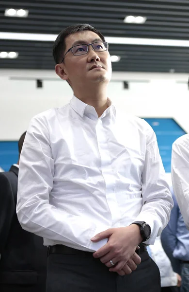 Pony Huateng Presidente Ceo Tencent Holdings Ltd Asiste Ceremonia Lanzamiento —  Fotos de Stock