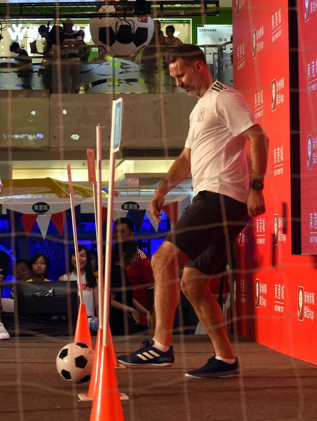 Entrenador Fútbol Galés Jugador Fútbol Ryan Giggs Asiste Evento Ficticio — Foto de Stock