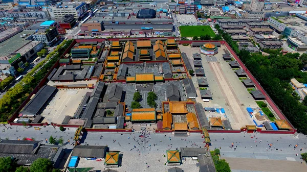 Εναέρια Άποψη Του Παλατιού Μούκντεν Επίσης Γνωστή Αυτοκρατορικό Παλάτι Shenyang — Φωτογραφία Αρχείου
