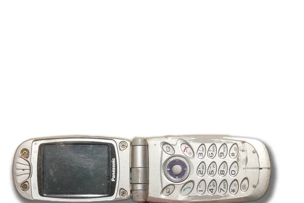 Pohled Mobilní Telefon Panasonic Černobílou Obrazovkou Který Byl Oblíbený Díky — Stock fotografie